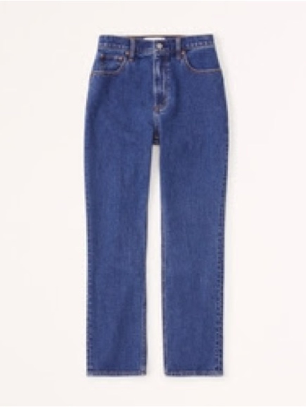 Abercrombie & Fitch Dark Blue Women's Ankle Length Curve Love (short) Jeans